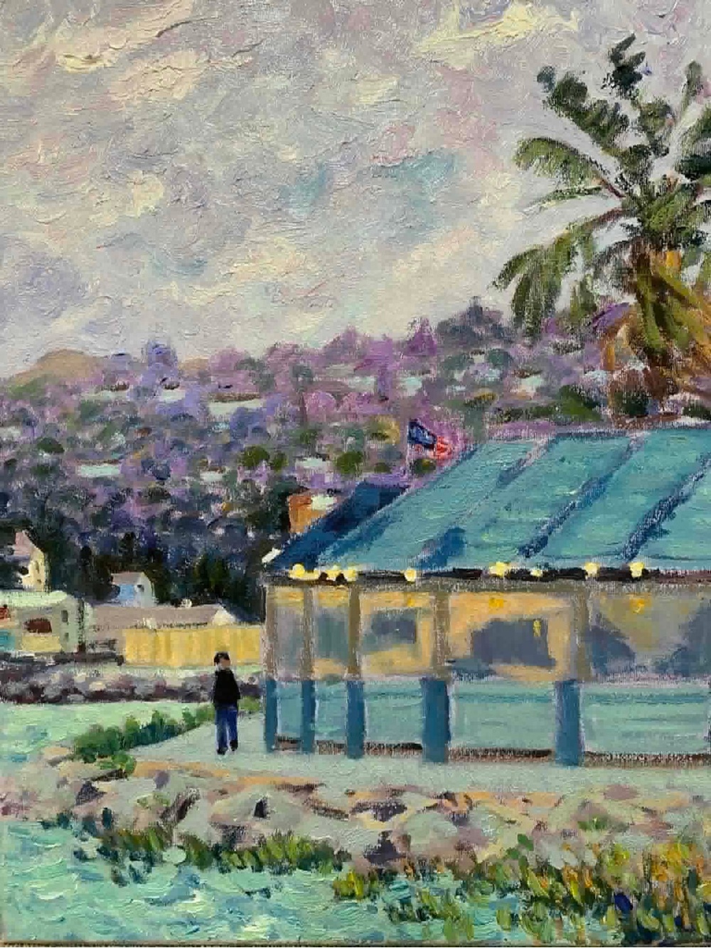 Benicia Waterfront, 14x18 oil on canvas. $95
